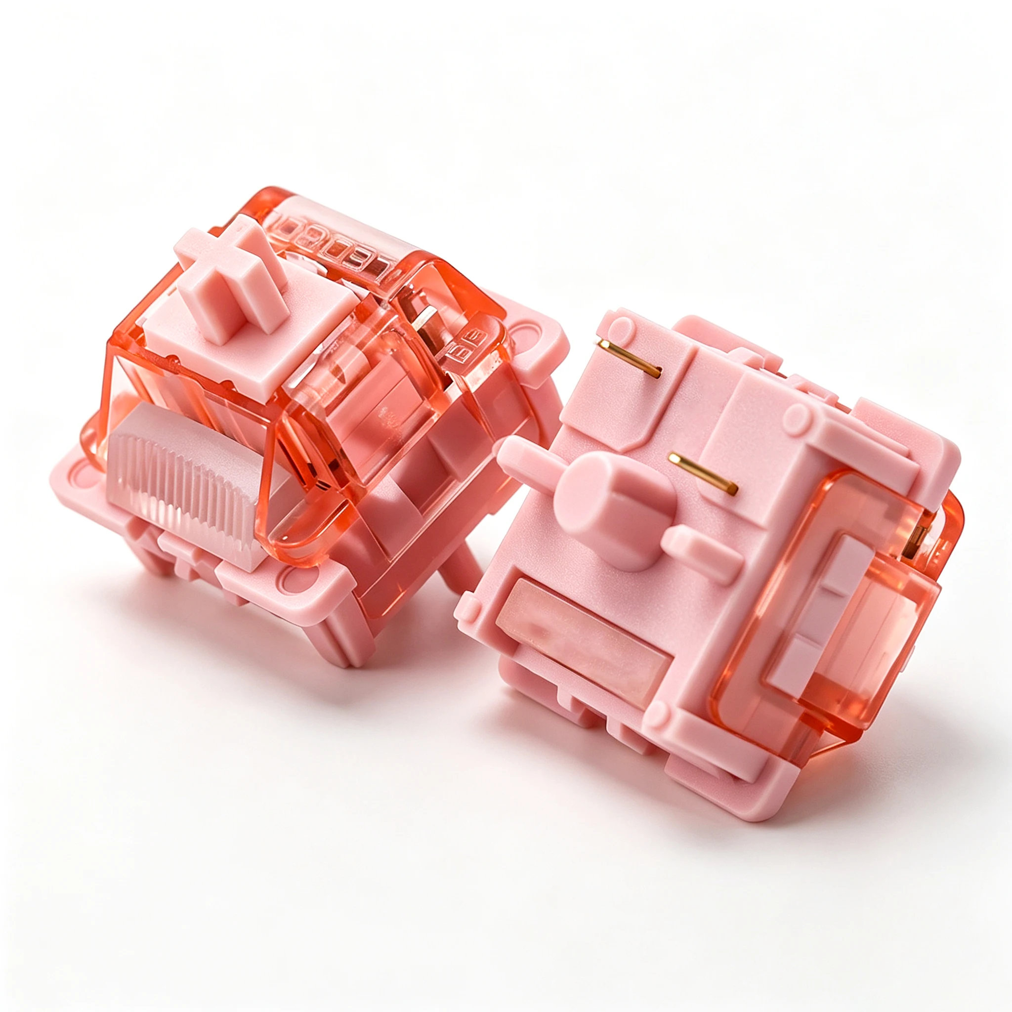 LEOBOG Feather Silent Switch 29gf 5-Pin Linear Creamy Switches For Custom DIY 60% Gaming Mechanical Keyboard POM Stem MX Keycaps