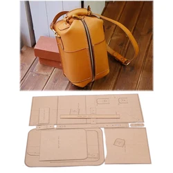 heavy duty kraft paper sewing pattern leather craft big size shoulder bag die cutting template 38.5x26cm