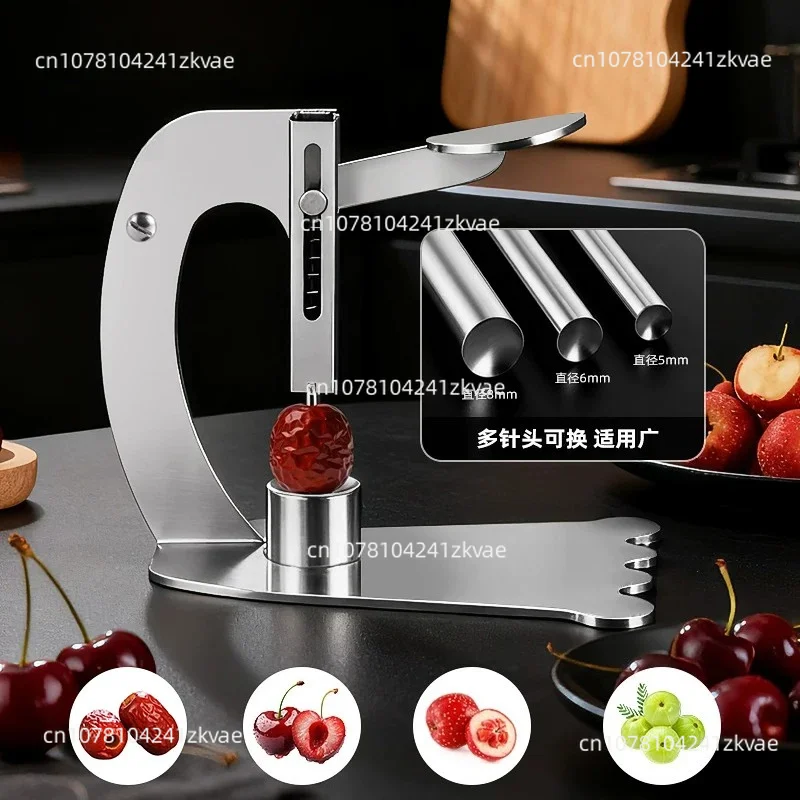 Stainless Steel Fruit Seed Remover, Core Pitter For Jujube Hawthorn Longan Olive Fruit