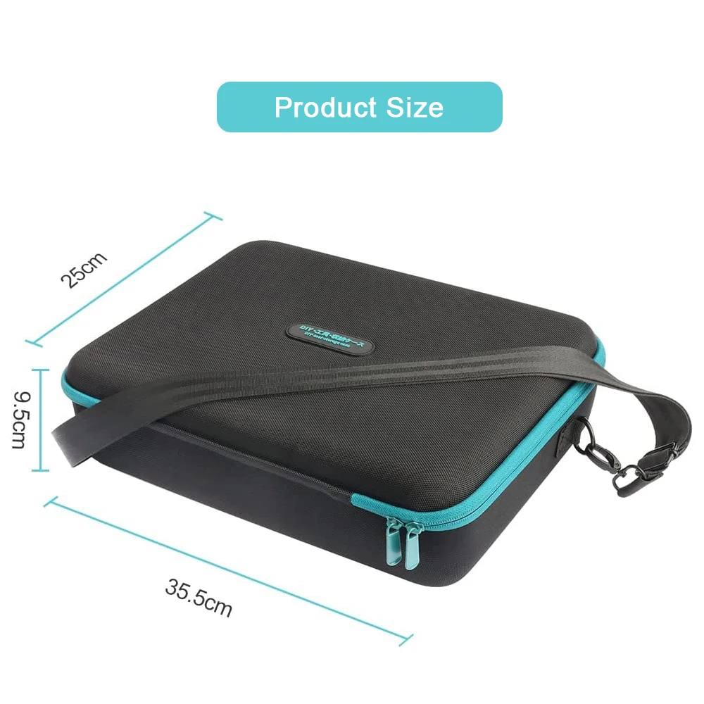 Waitley Portable Tool Battery Storage Case Waterproof accessories box For Makita ect batteries store carry, Can DIY partition