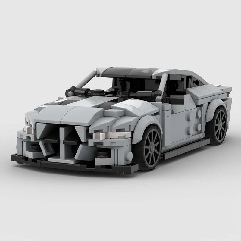 City Car Model MOC Building Bricks M4 CS High Performance Coupe Modular Technology Children Holiday Gifts Assemble Toys Suit