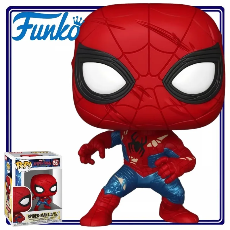 Figura Coleccionable Funko Pop Marvel Spider-Man Brand New Day Battle Damaged, Regalo Decorativo para Fans de Marvel y Spider-Man