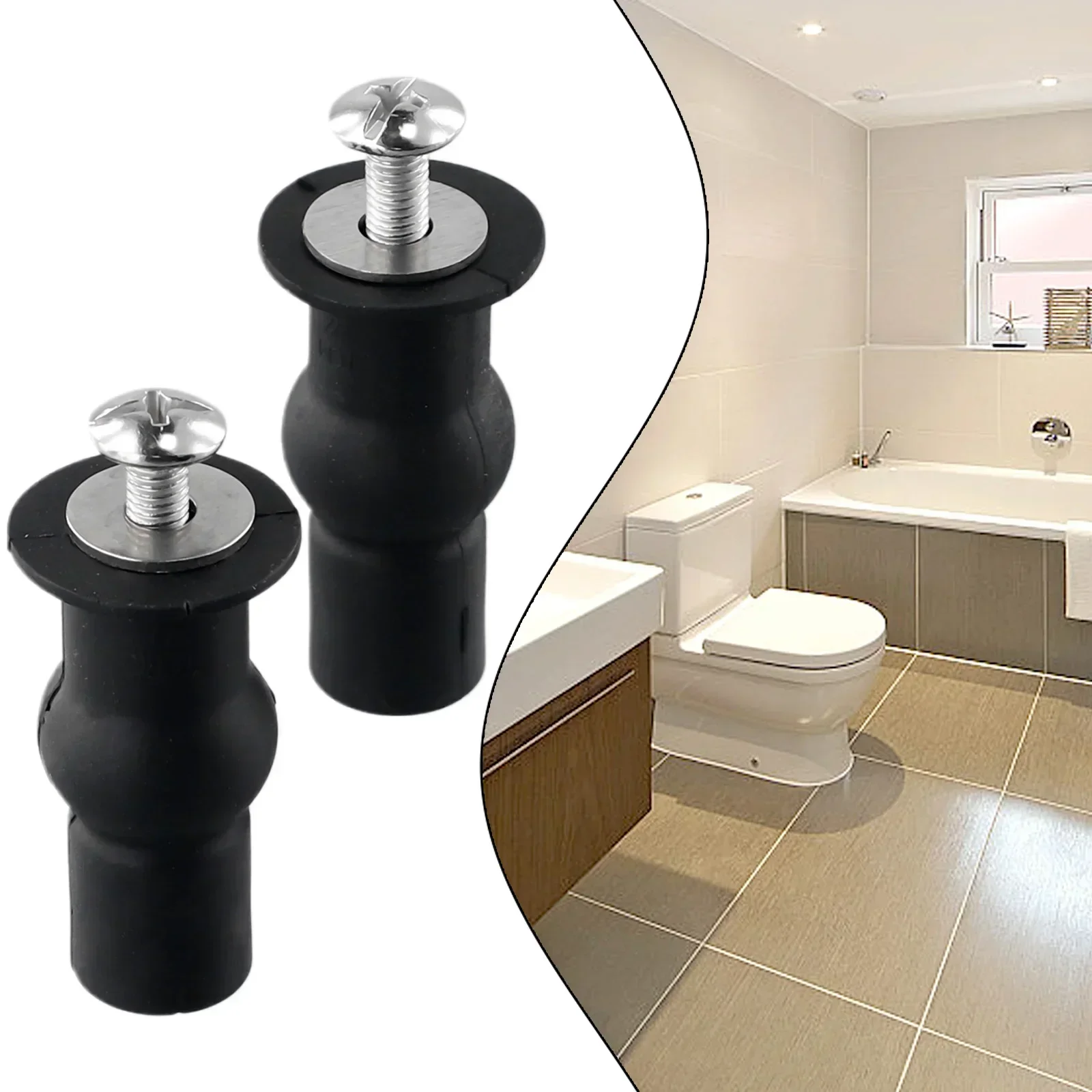 Bisagras de tornillo de alta calidad, tapón de goma, arandelas antioxidantes, fijaciones de tuercas, accesorios de orificio ciego para WC, suministros de baño