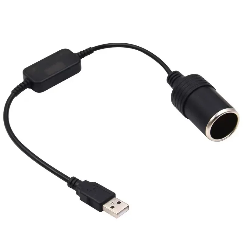 1PC USB 5V To 12V Converter Adapter Wired Controller Charger Cable Socket  Auto Interior Accessories Plug Connector Adapter