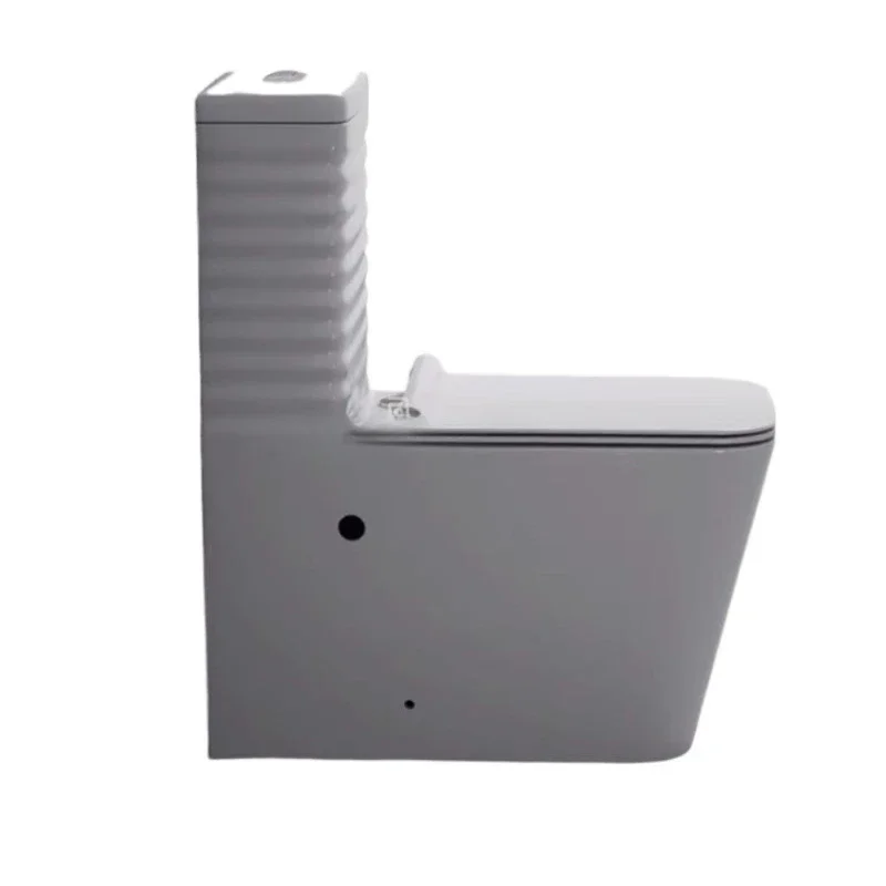 Modern square ceramic integrated toilet toilet set double flush bathroom sanitary ware suite for hotels with S-shaped traps