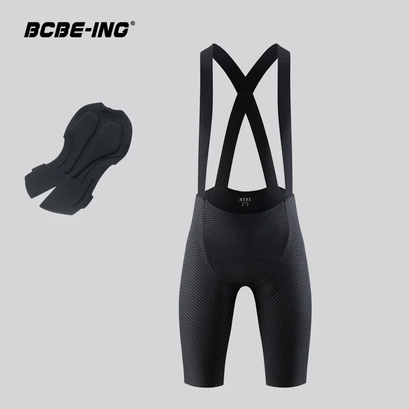 BCBE-ING Cycling Bib Shorts Men Outdoor Wear Bike Cycling 6 Hours Padded Riding Bib Tights Bicycle Clothing
