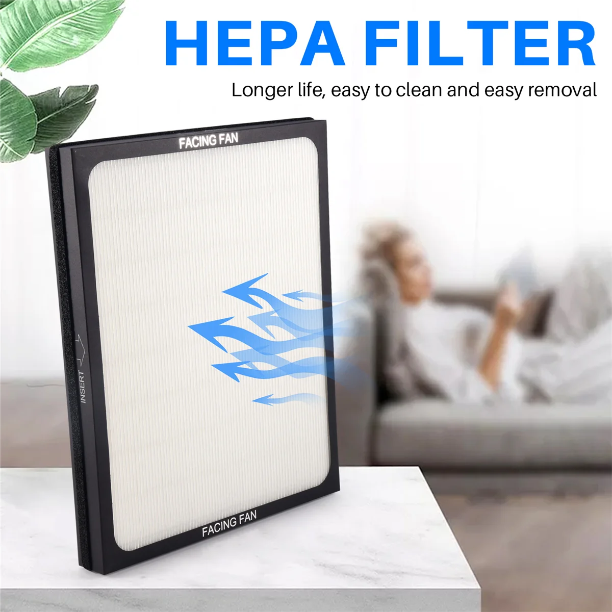 1Pcs True HEPA Filter for Blueair 200/300 Series Particle Filter Models 201, 203, 203 Slim, 205, 210B, 215B, 250E, 270E