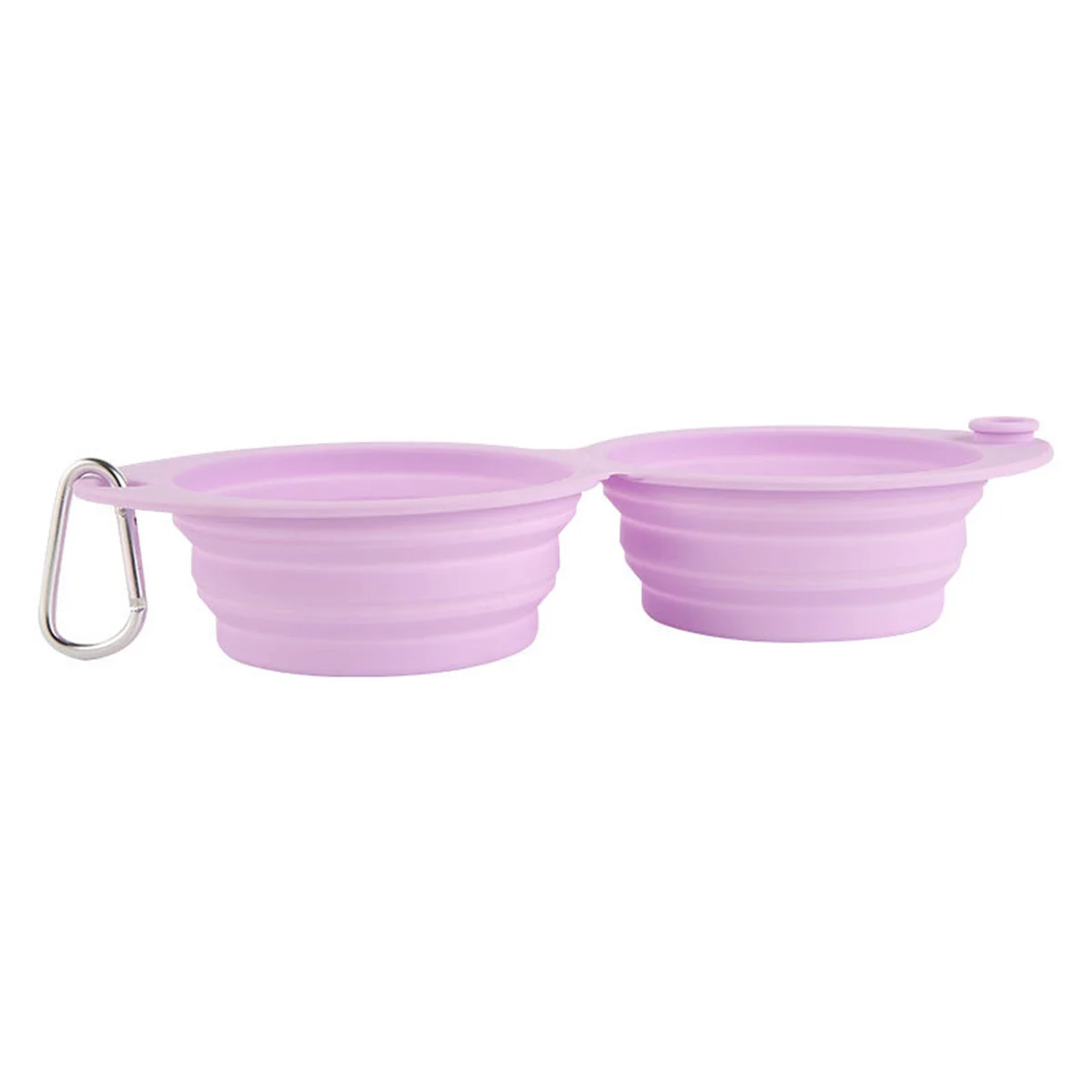 Thickened Folding Silicone Pet Bowls Outdoor Pet Double Bowls Tableware Wholesale Pet Supplies Portable Dog Bowls