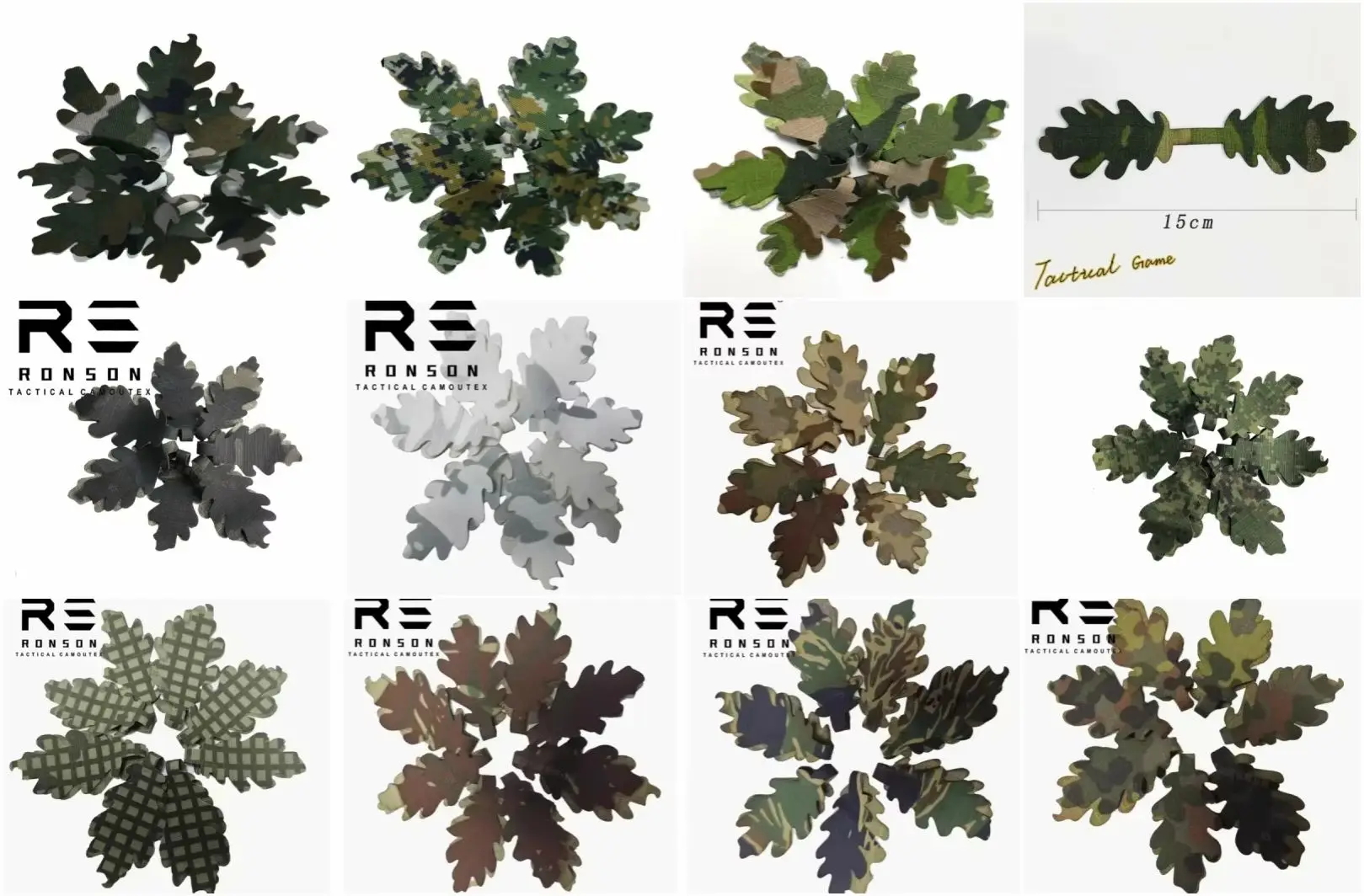 Patch camuflaje 3D adhesivo – Decoración equipo airsoft