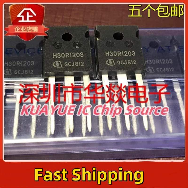 10PCS-30PCS/ H30R1203  IHW30N120R3  TO-247 30A 1200V  Fast Shipping Quality Guarantee