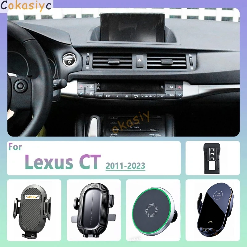 For Lexus CT ct200h 2011 2012 2013-2023 Car Phone Holder Wireless Charging Magnetic Phone Holder Car Magsafe Support Accessories