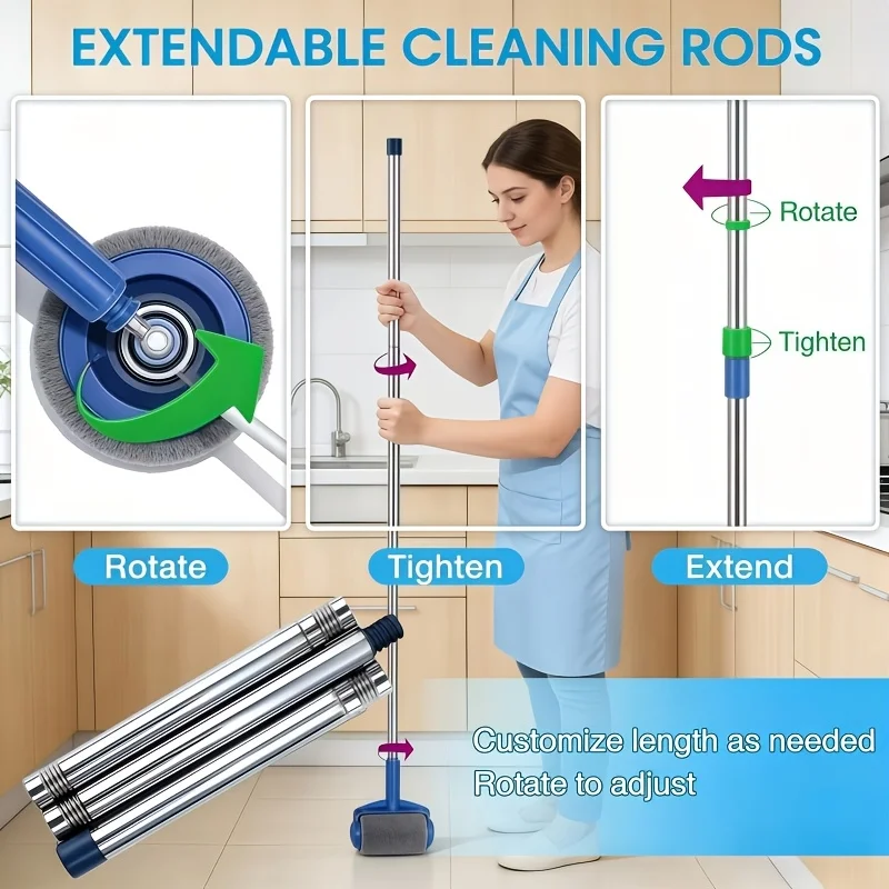 1 Set Multifunctional Paint Roller Brush Set - High-Density Brush Head Evenly Applied for Latex and Wall Paint, Easy to Operate