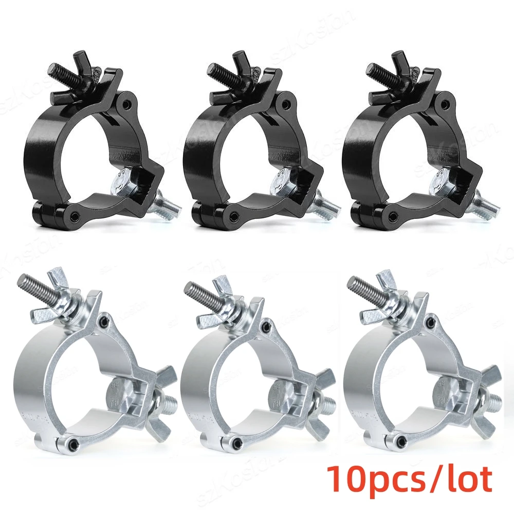 10Pcs/Lots Stage Lights Clamp Hanger Truss Tube Stage Heavy Duty Hooks Theatre Lighting  48-51mm 220lb Alumimun Alloy Hook