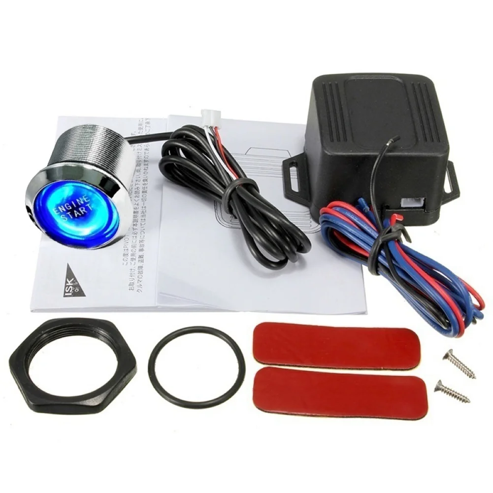 Car Engine Push Start Button RFID Engine Lock Ignition Keyless Entry System Go Push Button Engine Start Stop Immobilizer