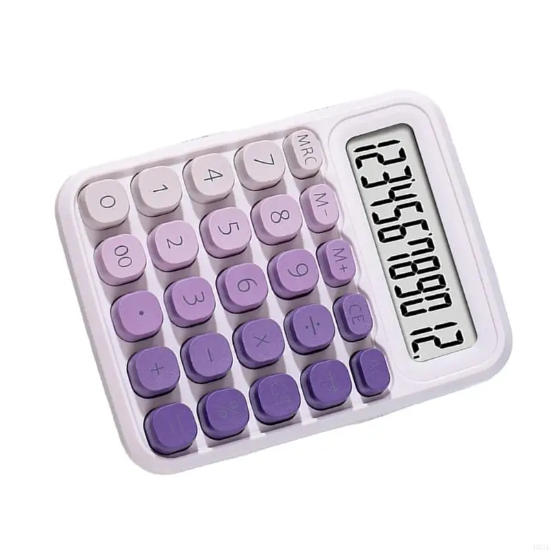 Portable 12 Digital Large LCD Display Calculator Silents Keys ABS Material For Office School Travel BatteryFree Design HX5E