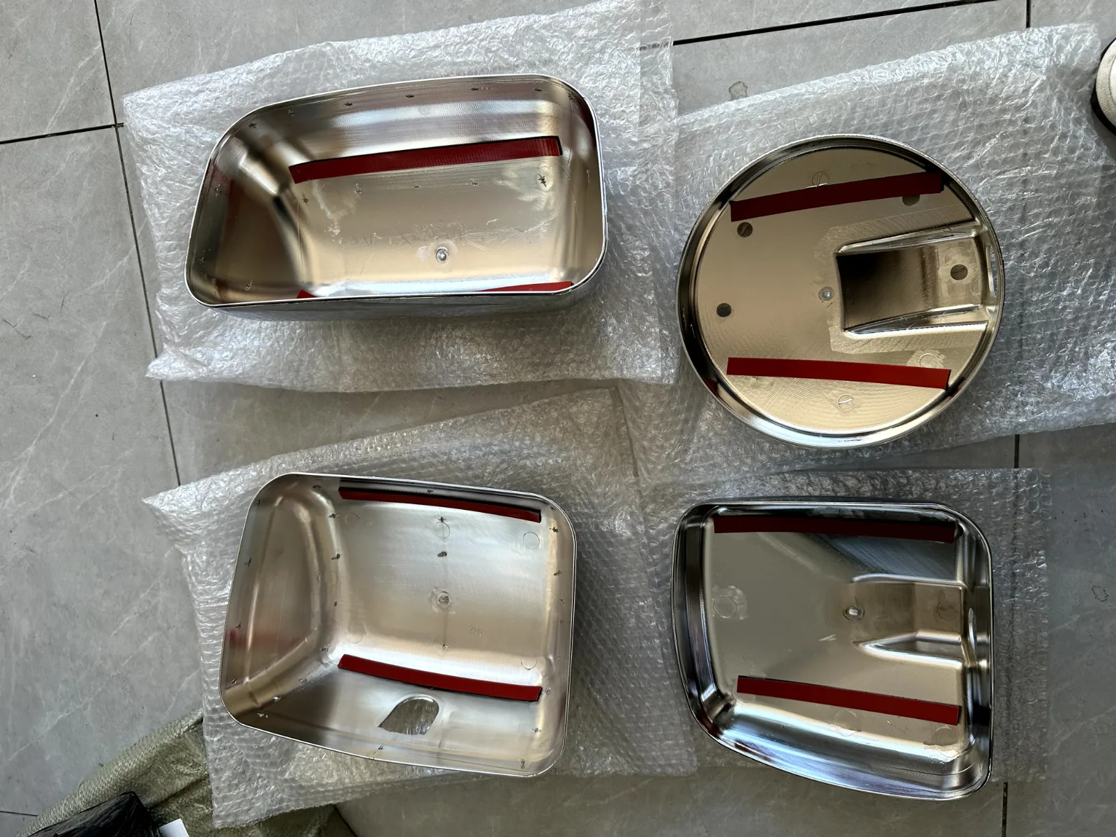 1 SET=4 PCS FOR HINO 700 TRUCK CHROME REARVIEW MIRROR COVER