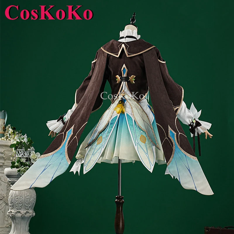 CosKoKo Firefly Cosplay z grą Honkai: kostium gwiazdy szyna słodka fajna piękny mundur sukienka impreza z okazji Halloween do odgrywania ról S-XXL odzieży