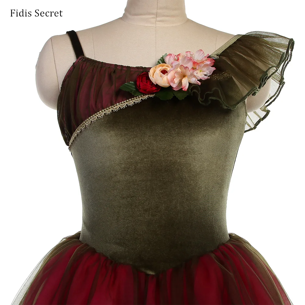 

Новейшие романтические балетные костюмы-туту: зеленый лиф с розовой мягкой тюлевой юбкой для девочек, для выступлений балерин, в стиле цветочной феи, для групповых танцев и сценических выступлений.