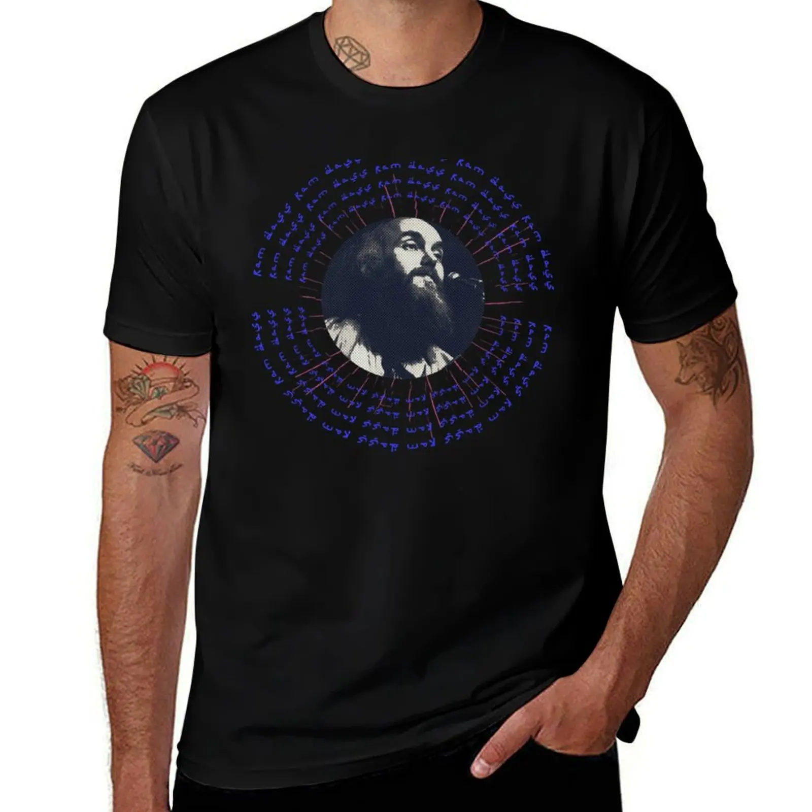 Ram Dass Sacred T-Shirt Basic All Season Solid T-Shirt