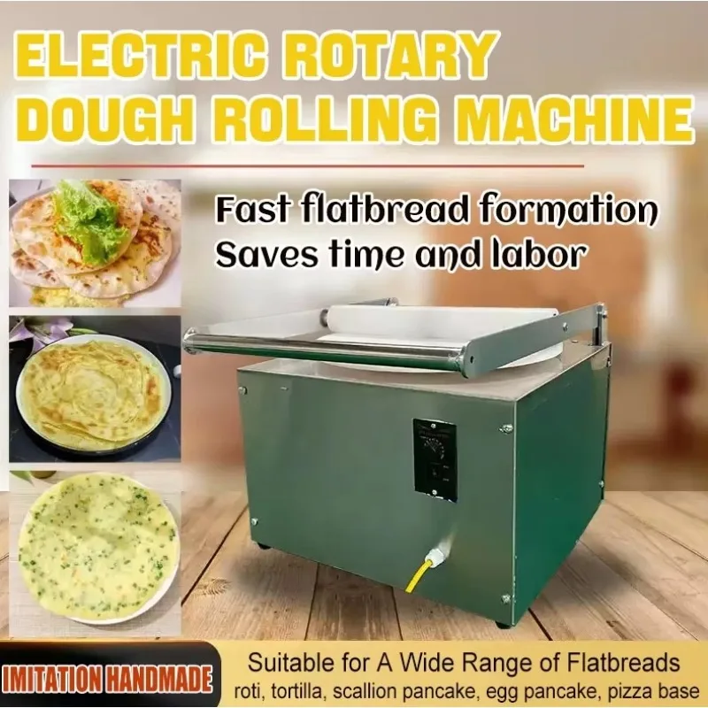 Electric Automatic Pizza Dough Base Sheeter Forming Pressing Machine For Pizza Maker Making