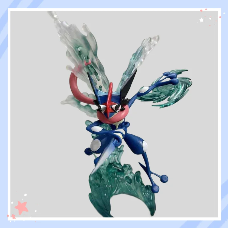 pokemon-greninja-gk-action-figure-with-water-shuriken-special-effect-anime-statue-desktop-decoration-for-pokemon-fans-collectors