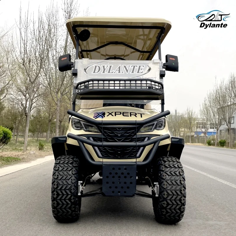 

New Design One-Button Start 6-Seater Adult Electric Lithium Multi-Purpose Golf Cart Customized 72V Battery Club Sightseeing Car
