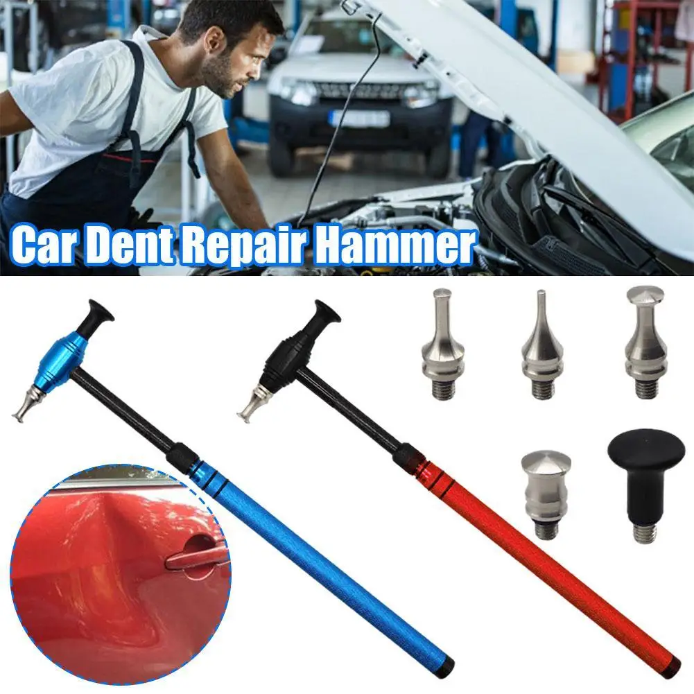 

Adjustable Car Length Hammer Dent Repair Hammer No Trace Shaping Body Sheet Metal Dent Repair Striking Hammer Leveling Tools