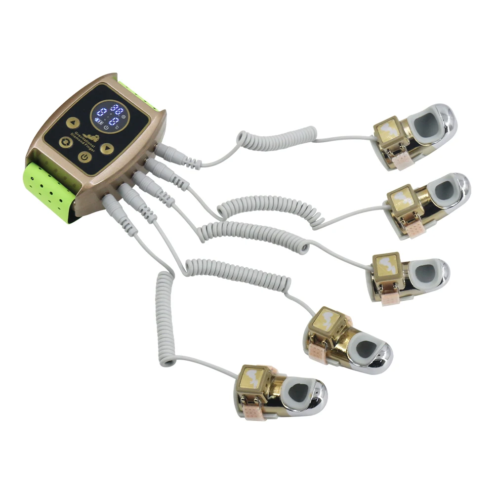 Nieuwe Face Lifting Body Relaxatie Massager 2024 Microcurrent Golden Finger Ems Schoonheidsmachine Zwaartekracht Diamanten Vinger