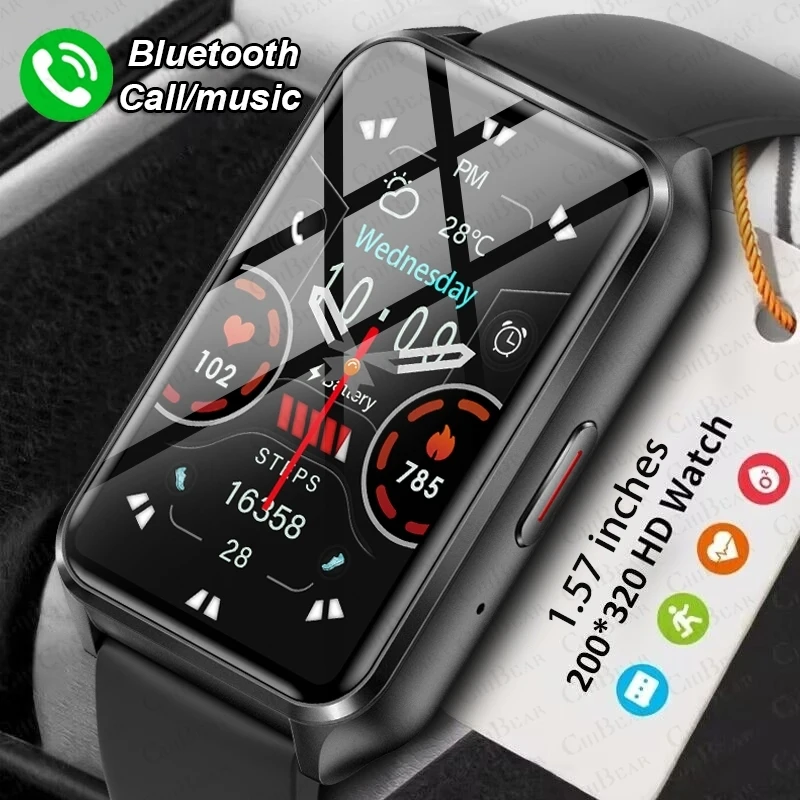 

Смарт-часы мужские/женские с сенсорным экраном 1,57 дюйма и поддержкой Bluetooth