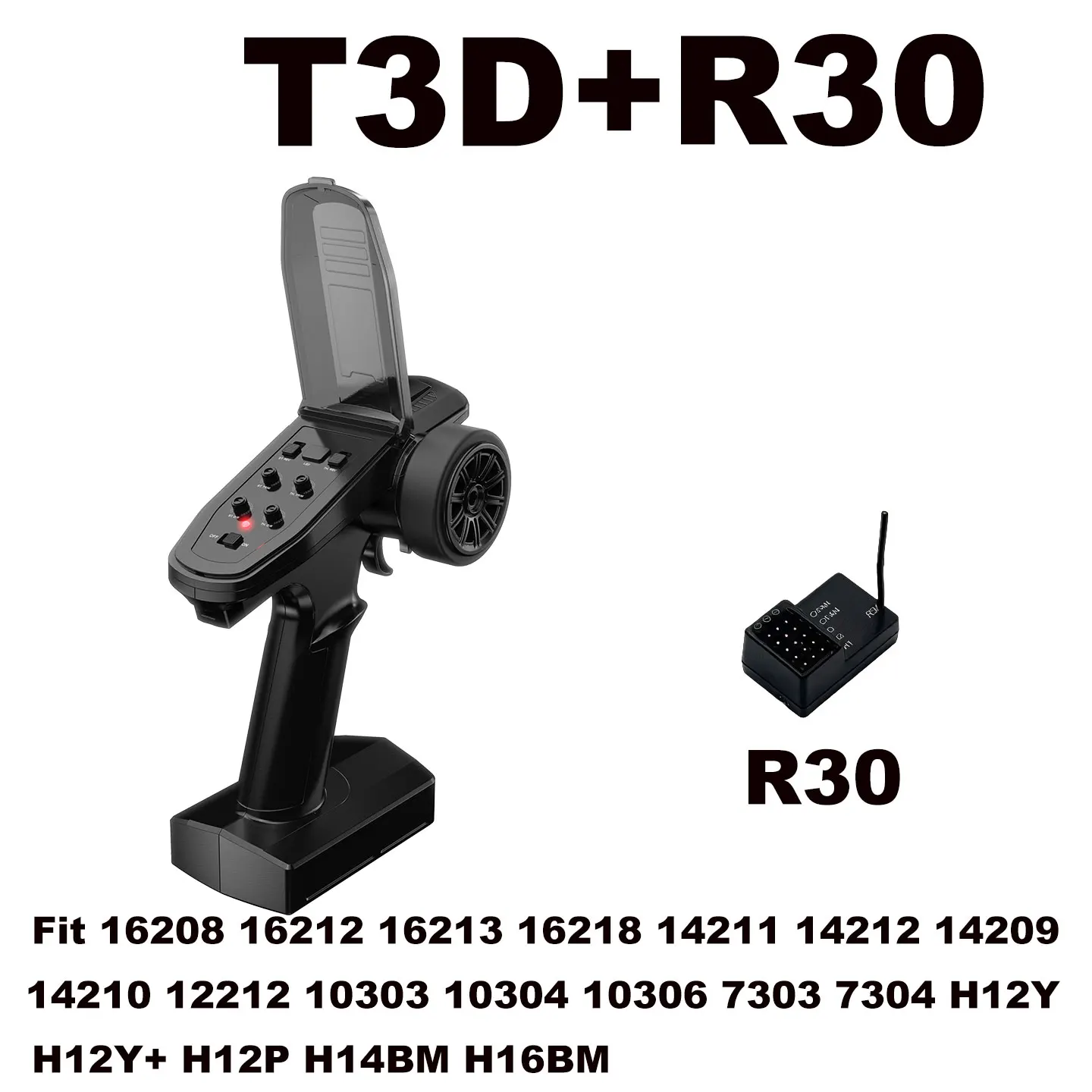 3-Channel 2.4GHz Transmitter & Receiver  MJX Hyper Go Controller For 16218 16212 14211 14212 Original Remote Control Accessories