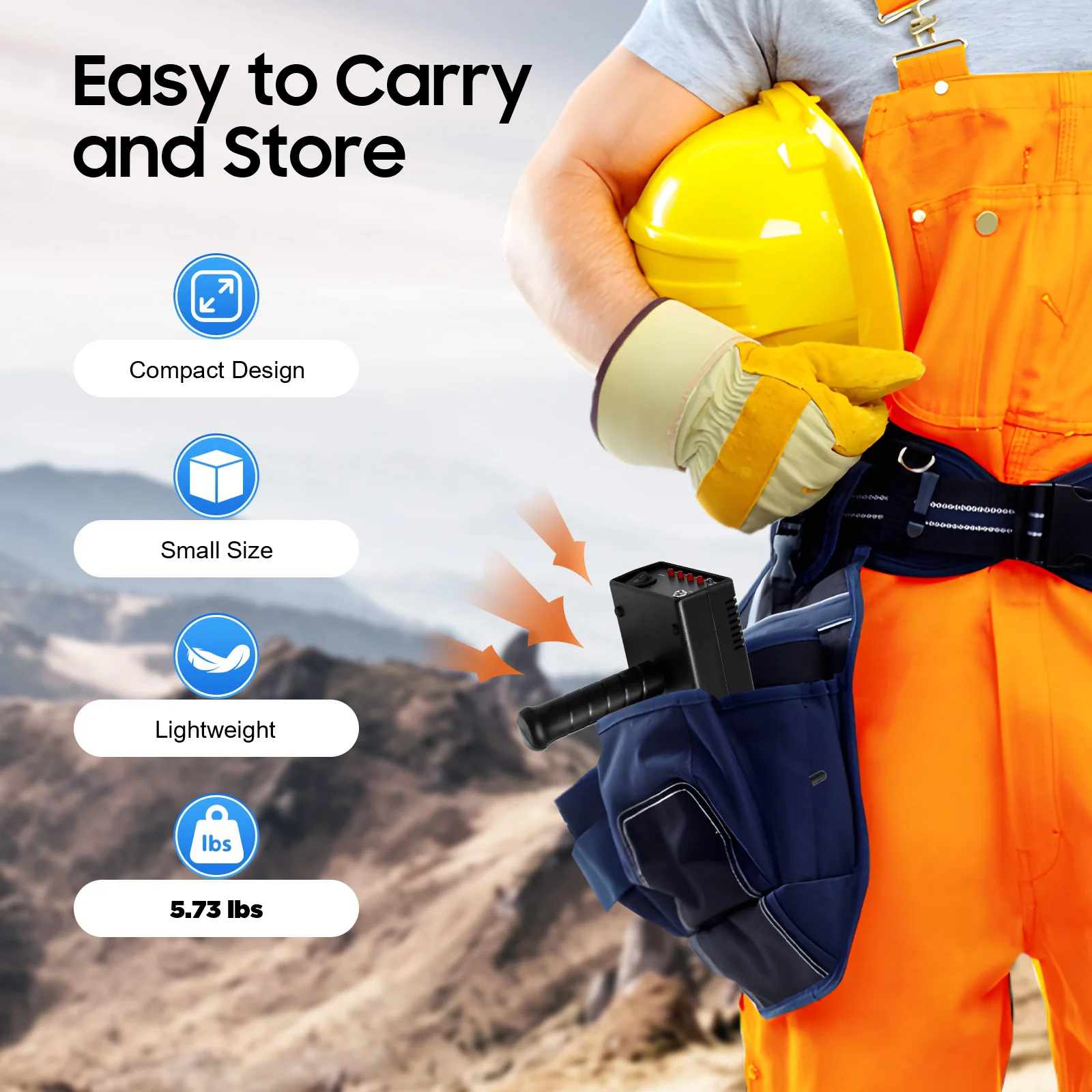 كاشف معادن احترافي بعمق 20 مترًا، نطاق 1000 متر، كشف الذهب/الفضة/النحاس/القطر، تردد 5.6-6 كيلو هرتز