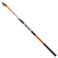 Portable Telescopic Tough Carbon Fiber Fishing Rod  2.7 m, 3.6 m, 4.5 m, 5.4 m, 6.3m  Travel  Ocean Boat  RockFishing Pole