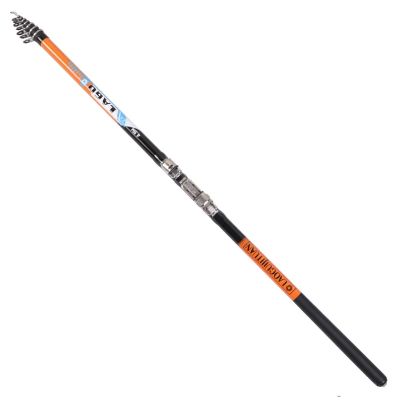 portatil telescopico resistente fibra de carbono pesca rod oceano barco rockfishing polo viagem 27 m 36 m 45 m 54 m 63m 01