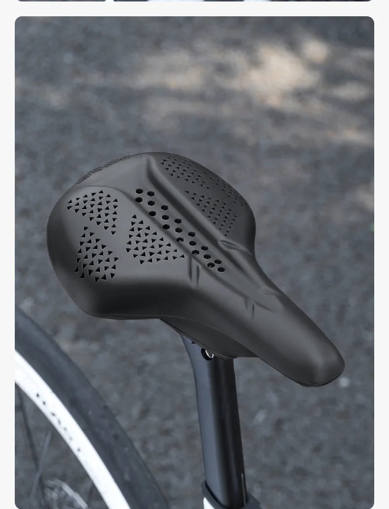 Soft Bicycle Seat Cover Silicone Bike Saddle Cover Breathable Shock Absorption Bicycle Seat Cushion For Road Bike MTB