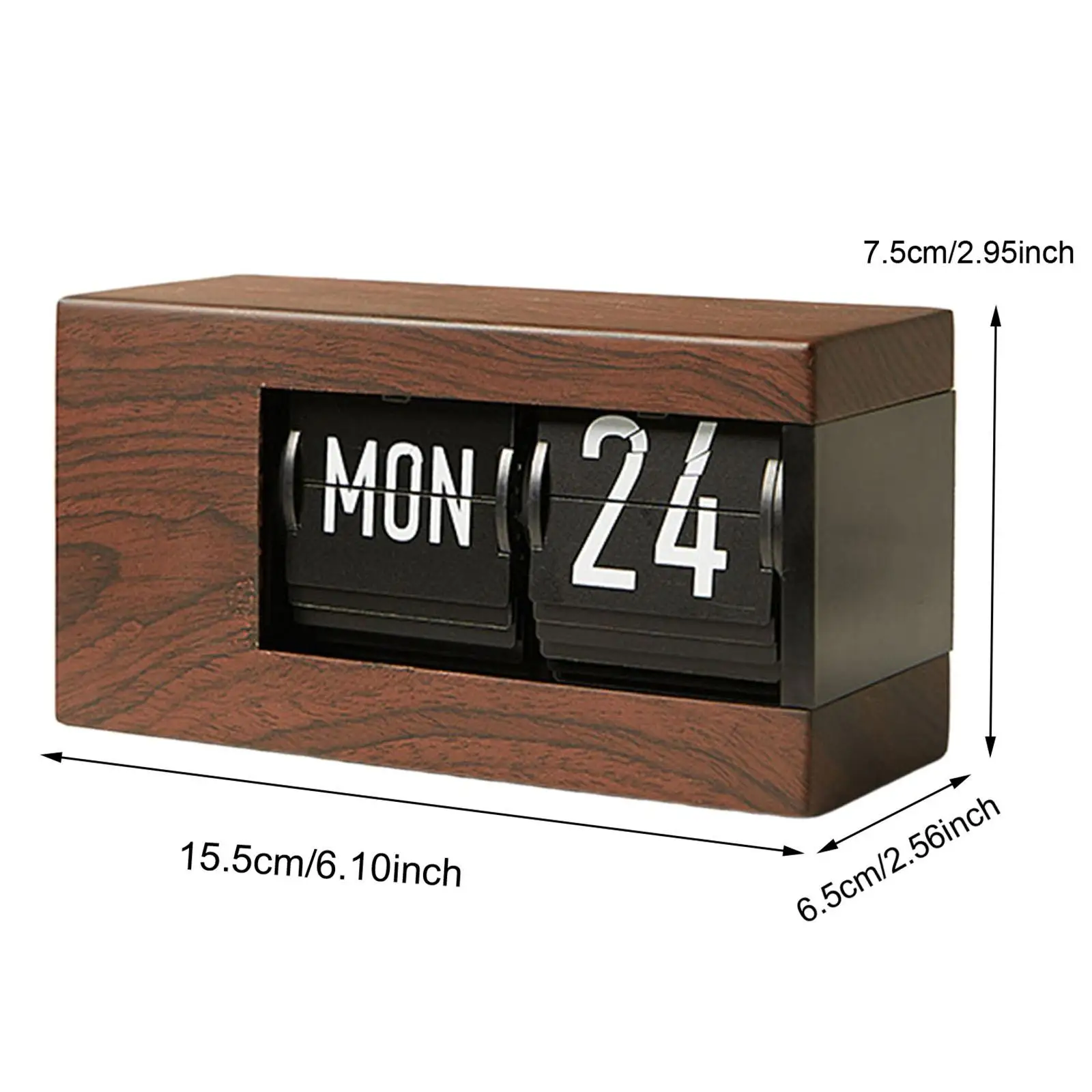 Desk Perpetual Calendar Date Week Display Creative Automatic Tabletop Ornament for Business Anniversary Study Bedroom Bedside