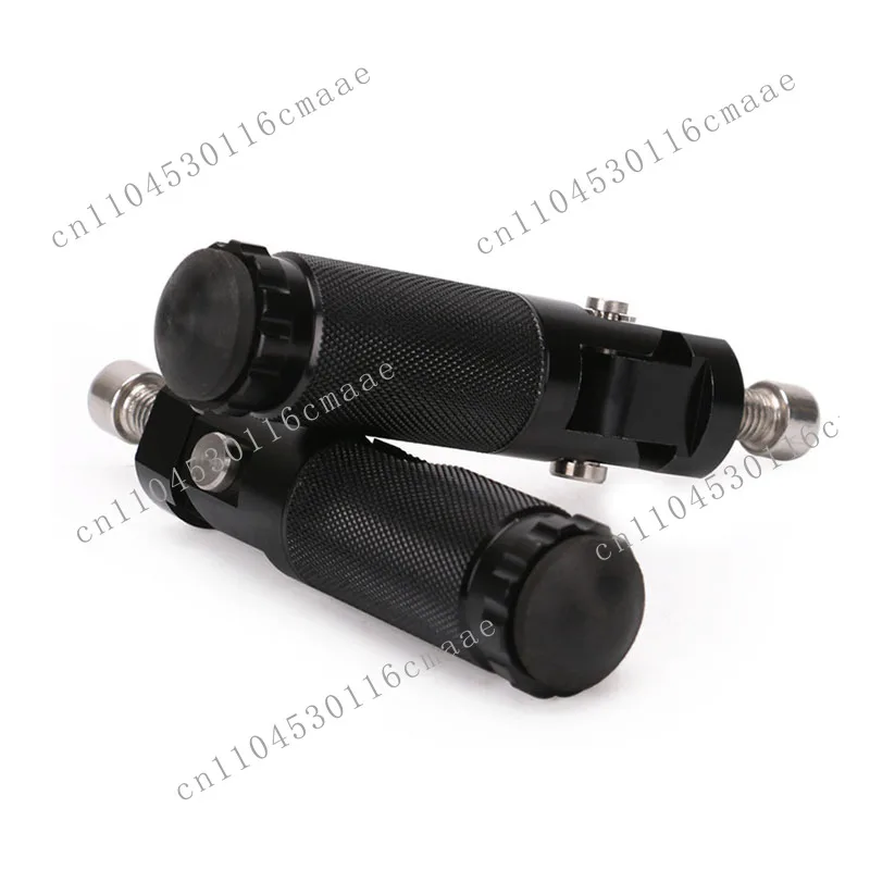 Universal Pedal Aluminum Alloy Round Folding Pedal Rebound Motorcycle Modification Accessories 8MM