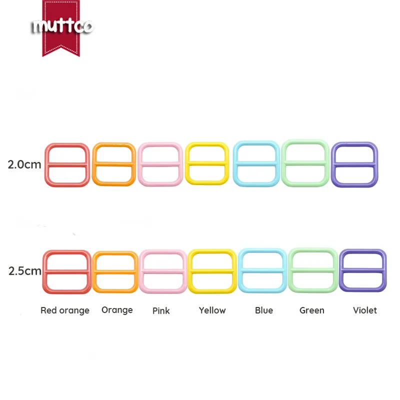 1pc Metal Colourful adjustable buckle hardware for 20mm and 25mm webbing DIY Dog Leash parts top quality 7 colours