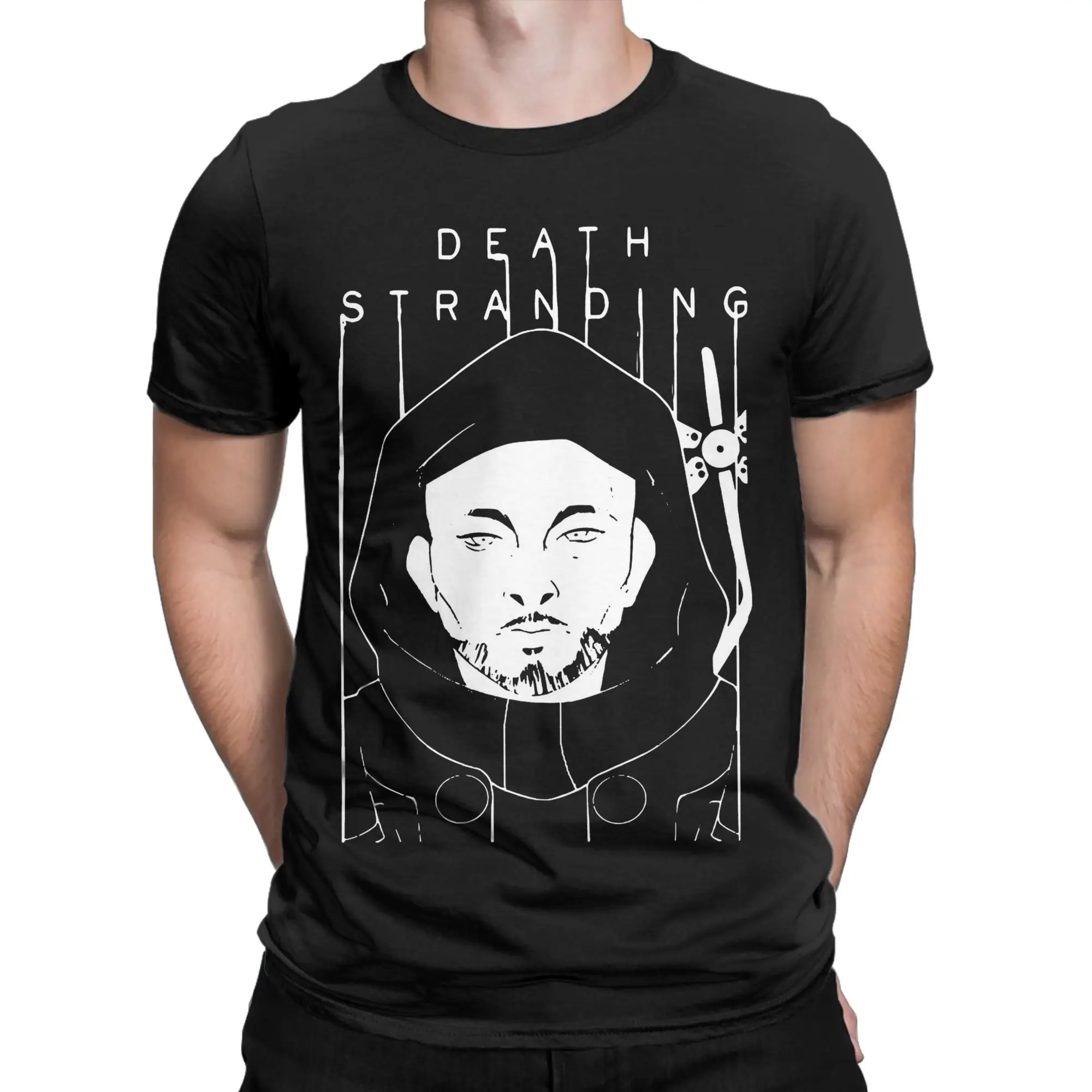 idol face death art Death Stranding Gmae Metal Gear Solid Couple  T Shirts Summer O Neck Novelty Tee Shirt Oversized Tops