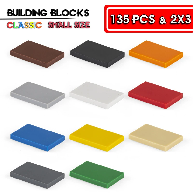 135pcs Building block 2X3 hole brick basic accessories education creativity compatible brand building blocks toy