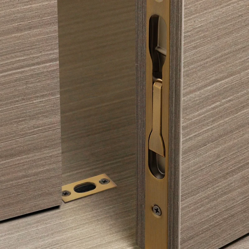 

Heaven and earth hidden latch security door double opening door invisible mother and daughter door stainless steel central