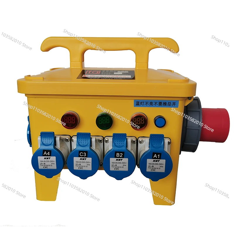 

10-контактный водонепроницаемый блок питания, сценическое освещение и большой аудиоэкран, портативная розетка, мобильная распределительная коробка.