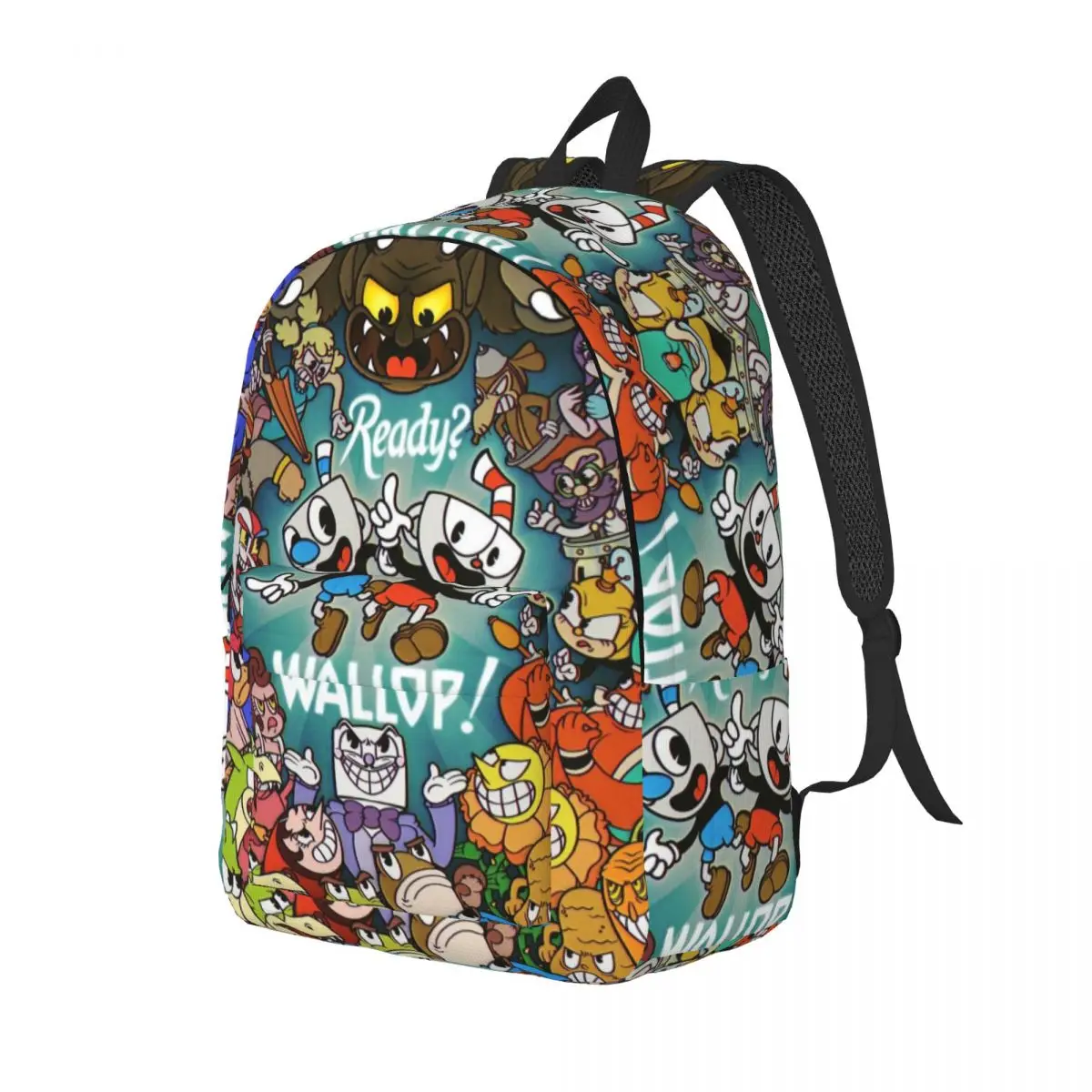 Cuphead Printed Lightweight Casual Schoolbag For School, Outdoor, Shopping, Office