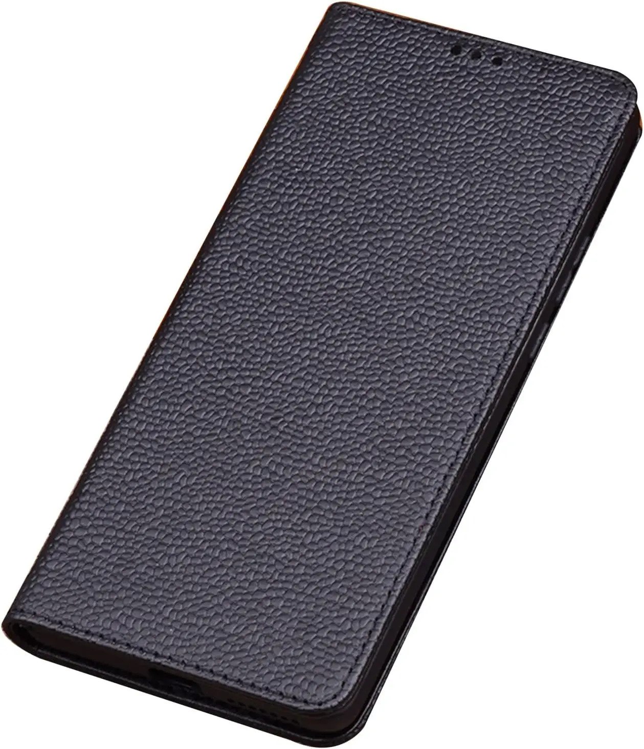 Phone Case for Samsung Galaxy S23/S23 Plus/S23 Ultra, Luxury Genuine Leather Magnetic Closure Flip Stand Cover