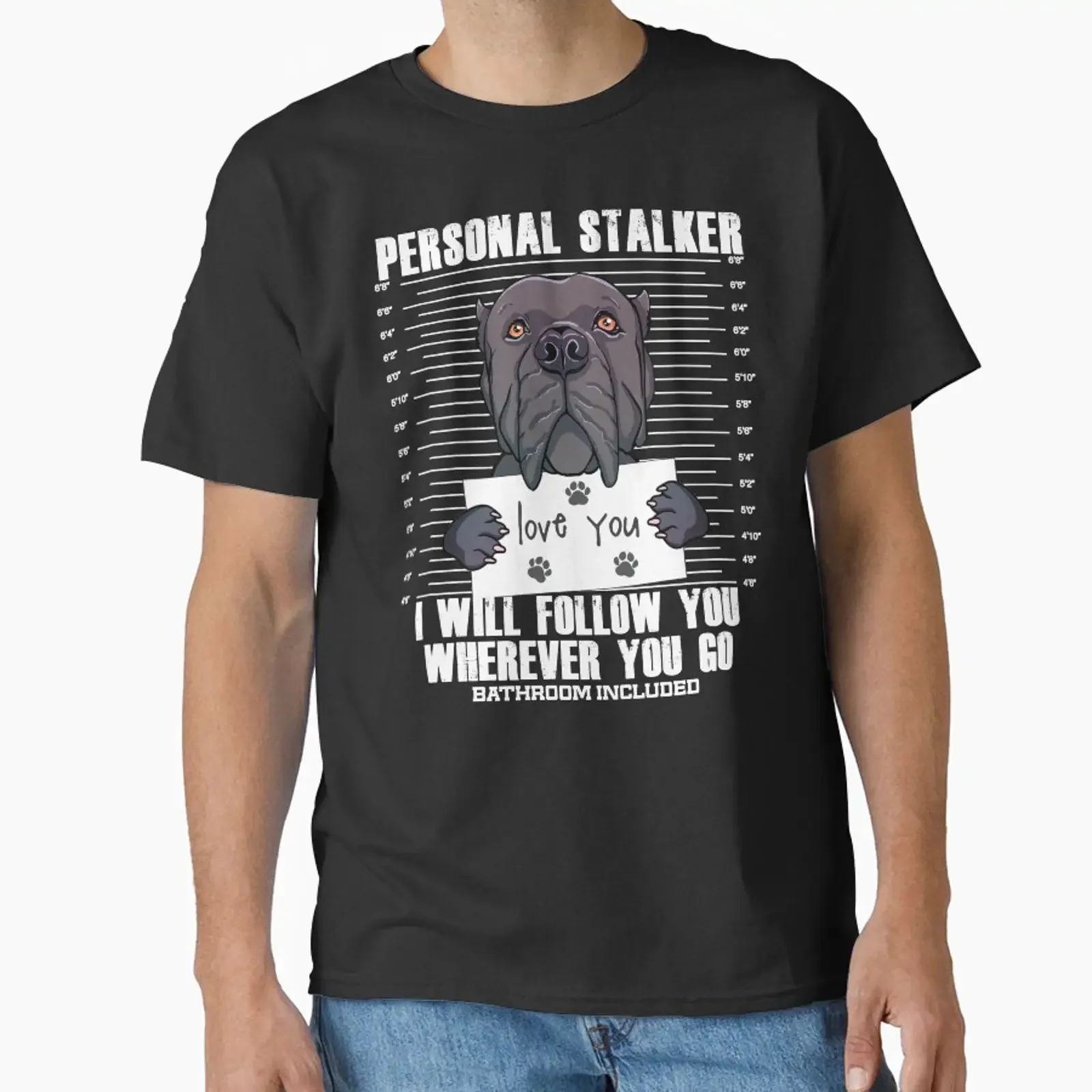 Funny Cane Corso Dog Italian Mastiff Lover Classic T Shirt vintage Washed Stylish homme Breathable Casual Comfortable