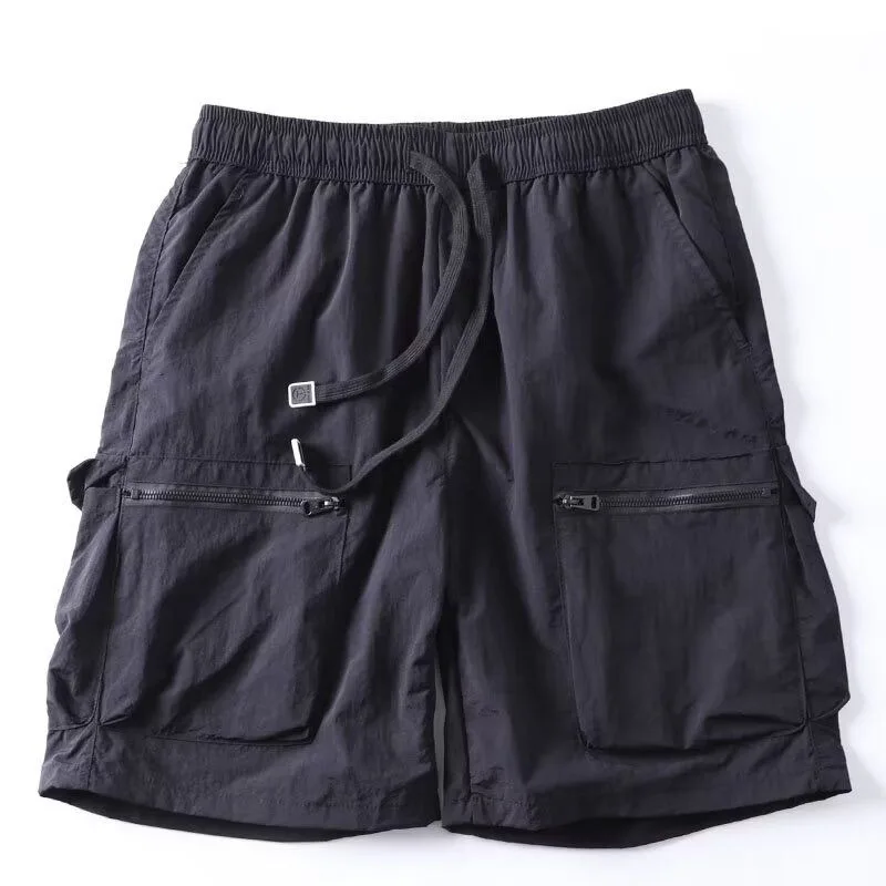 Мужская летняя тонкая рабочая одежда пять четвертей, уличная свободная посадка с большими цветами, модная городская одежда Qui Dry Cargo P...