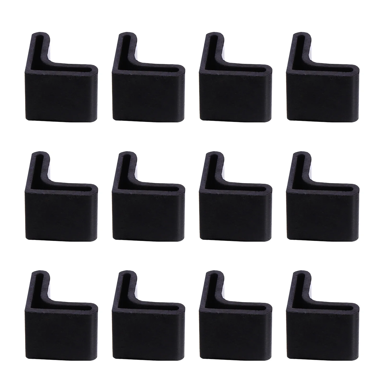 

30Pcs Furniture Angle Pads Rubber Feet Cover Thick Bed Frame Protector Anti Slip Floor Protectors Chair Desk Leg Pads