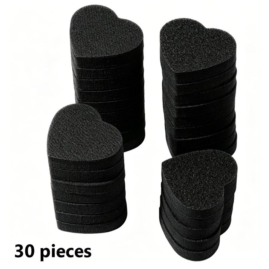 Mini-Herz-Schwamm-Nagelpuffer-Set - 10/30/50 Stück für Naturnägel & Kunstnägel, Maniküre und Pediküre – Detail 10