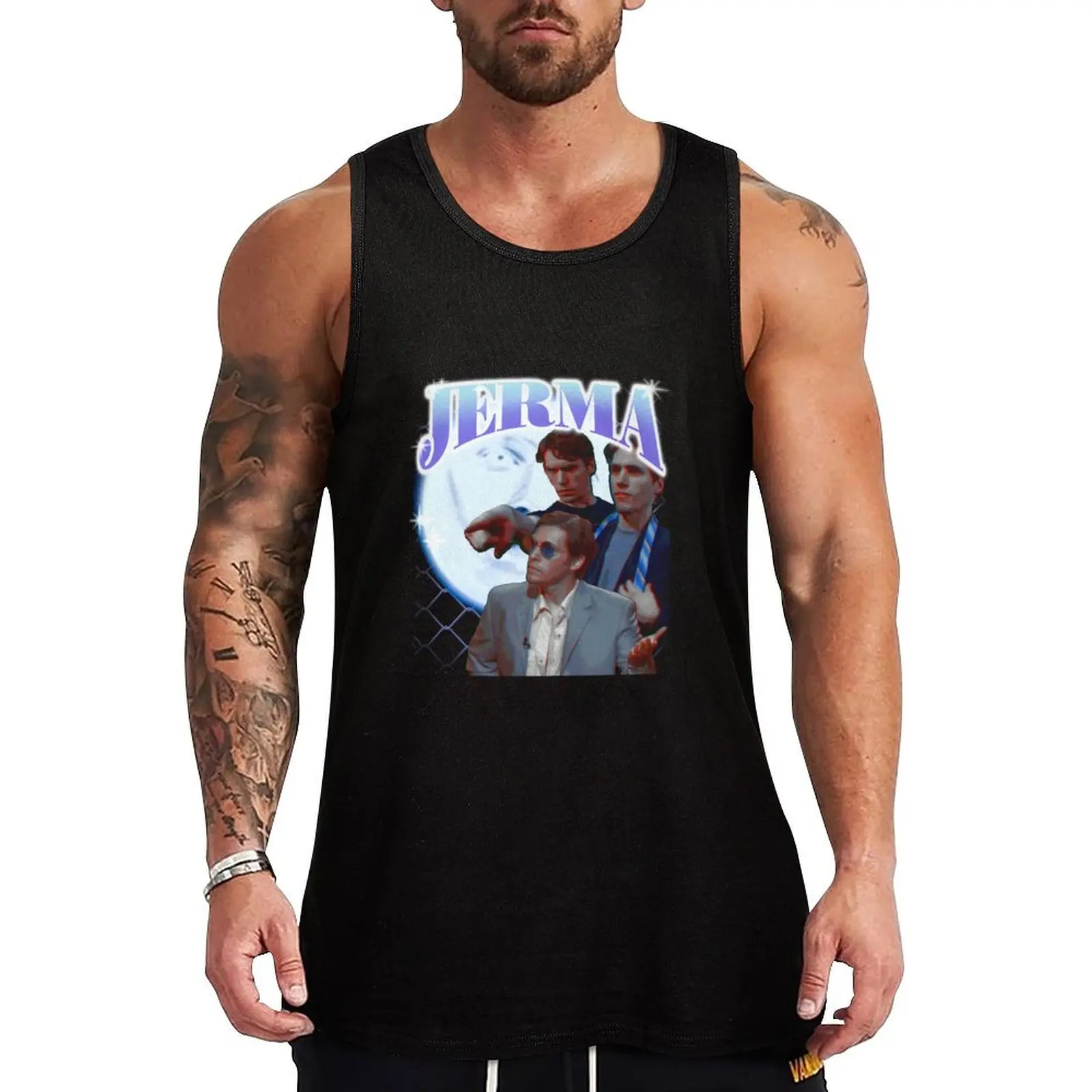 

jerma985 90's design Tank Top gym clothing t-shirt for man cute tops