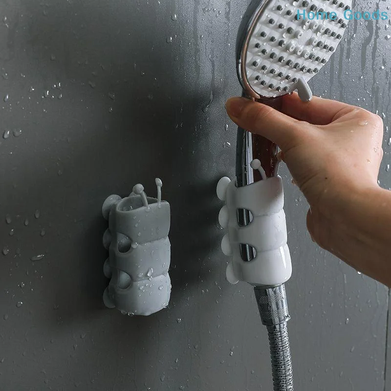 

Adjustable Reusable Silicone Movable Shower Head Holder With Suction Cup Punch-free Shower Holder Bathroom Hooks Accessories