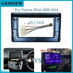10 Inch Car Fascia Frame Adapter Android Radio Audio Dash Panel For Toyota Wish 2009-2018